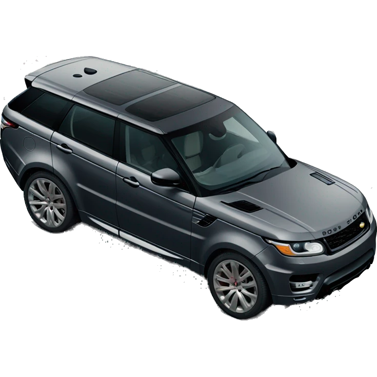 Dark grey Range Rover sport 24 edition emoji