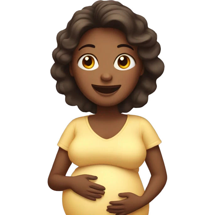 Happy Pregnant woman  emoji