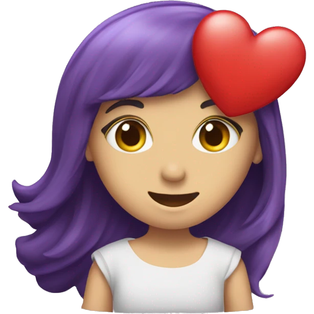 Cuore che sbrilluccica viola emoji