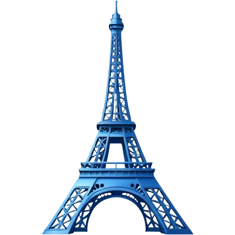 create a blue emoji of tour eiffel emoji