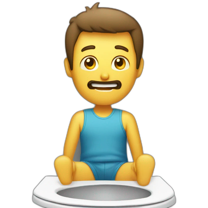 Homme dans les toilettes emoji