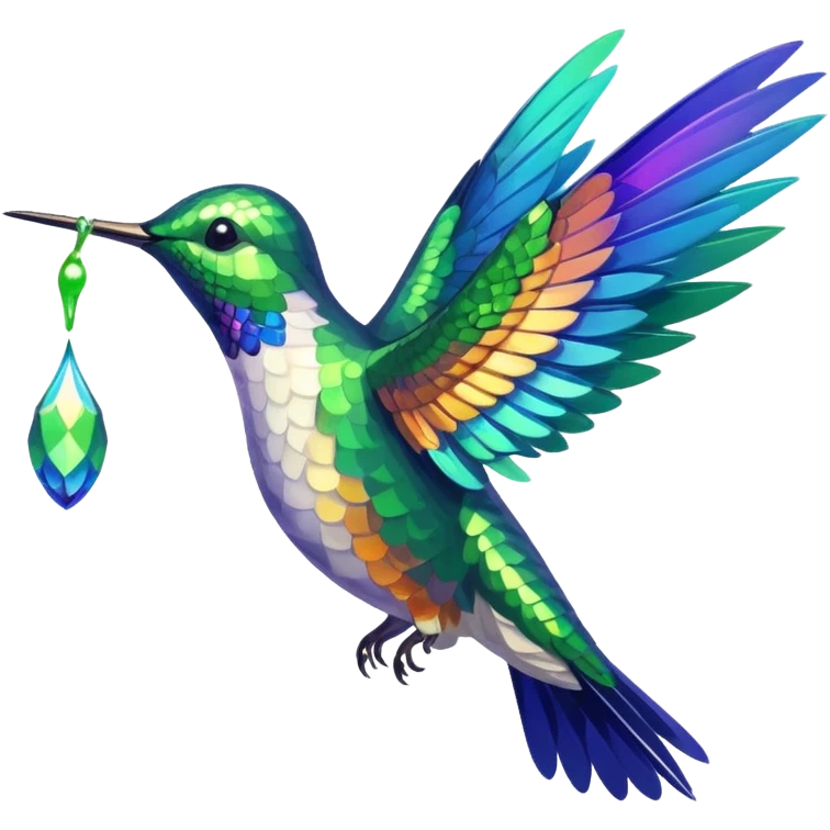 Hummingbird Drinking Nectar emoji