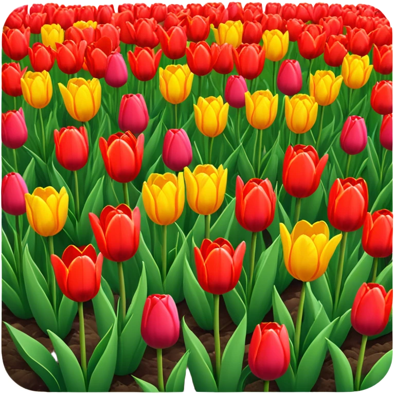 tulips in a field  emoji