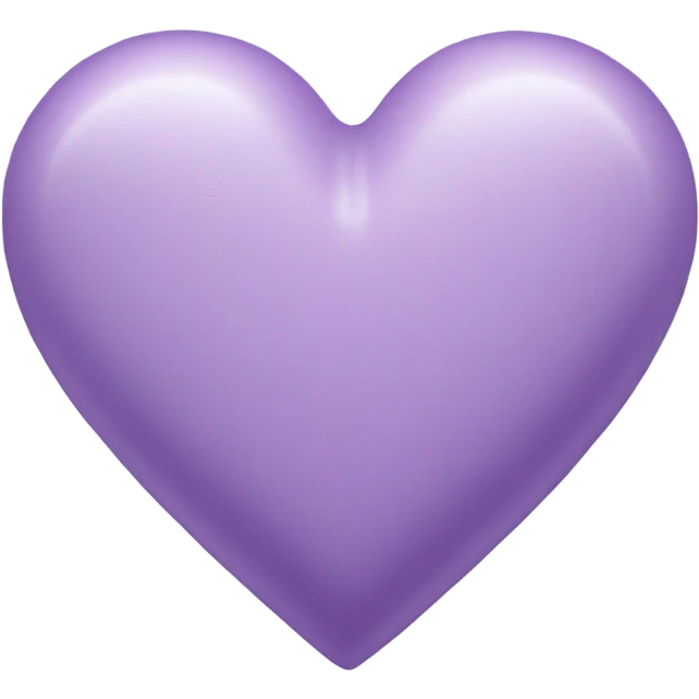 Lilac colored heart emoji