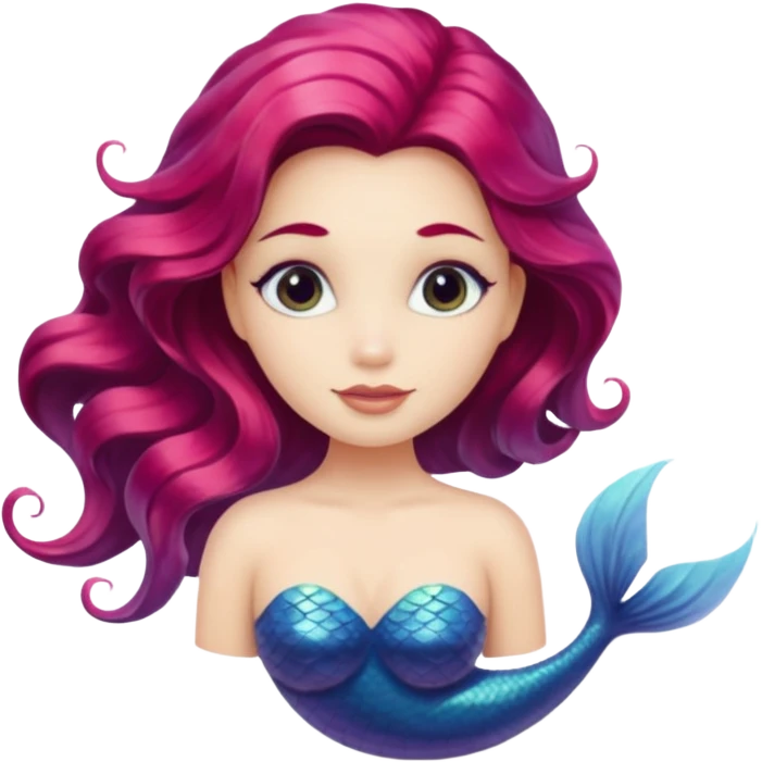 Je vois à moitié sirène emoji