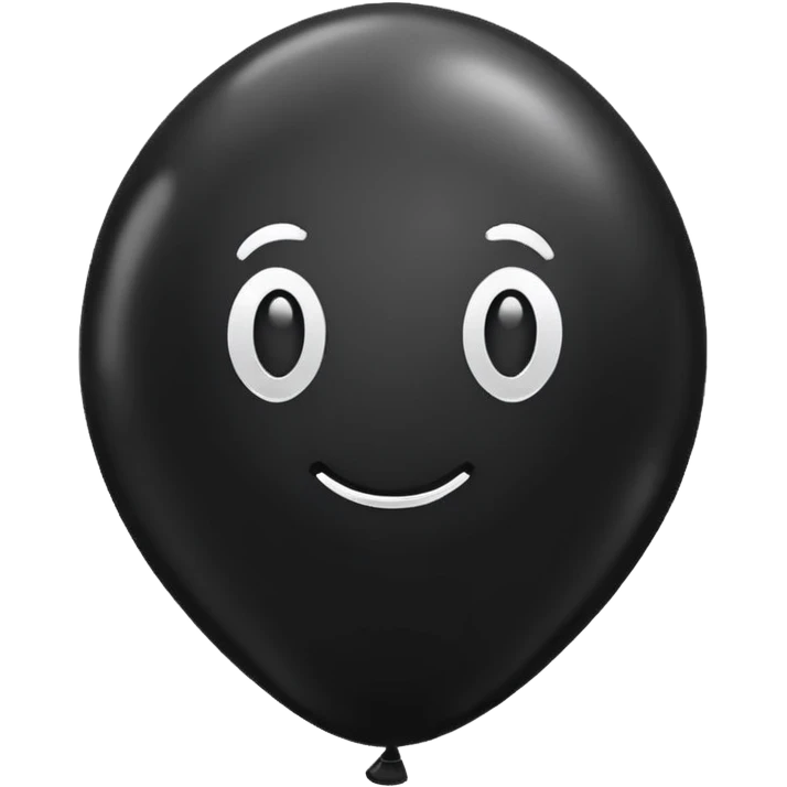 Black balloon emoji