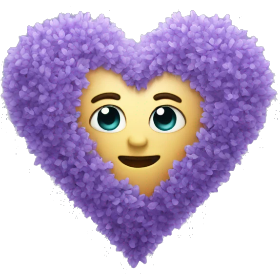 Lavender heart emoji