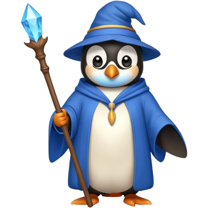 Penguin Wizard emoji