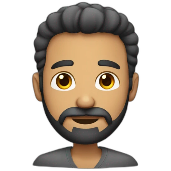 Hombre con barba  emoji
