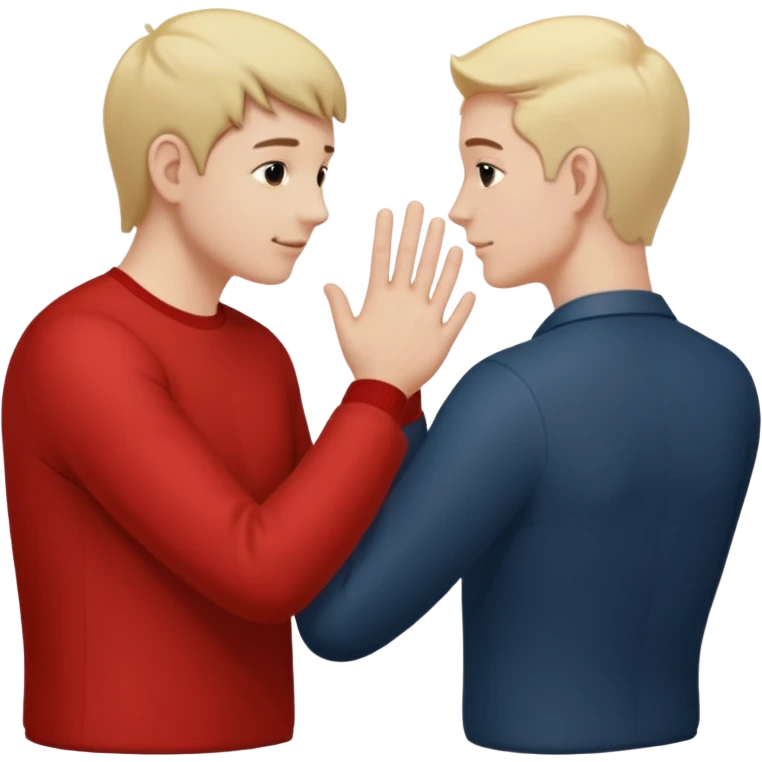 Someone putting there hand in a persons butt emoji