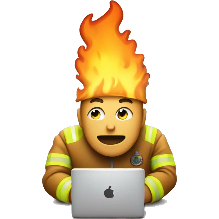  PC on fire emoji