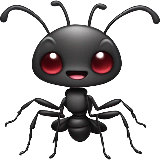 cute chibi cartoon ant emoji
