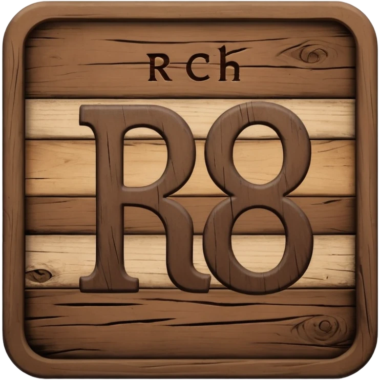 the word "RCH" on a sign emoji