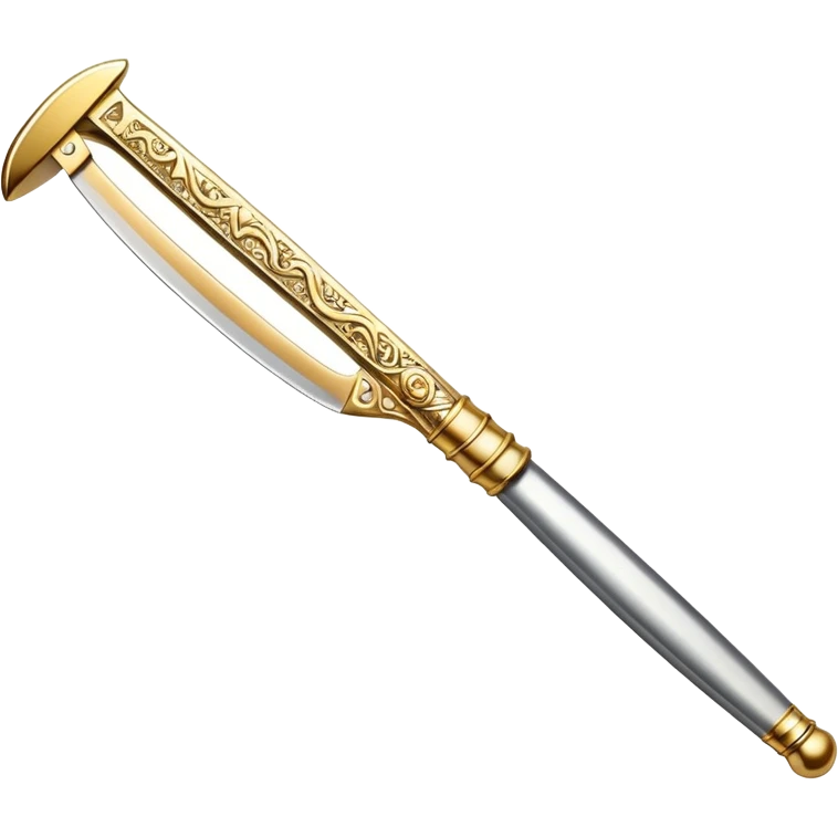 gold straight razor emoji