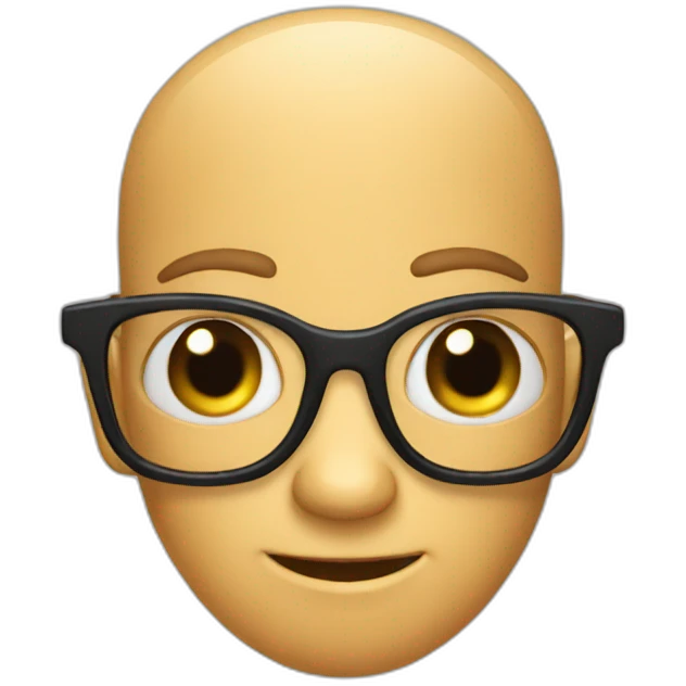 a nerd ant emoji