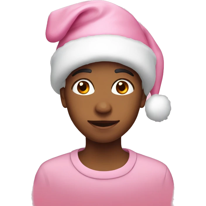 Pink Christmas emoji