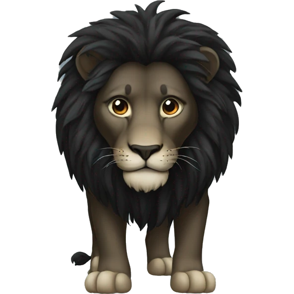 BLACK LION  emoji