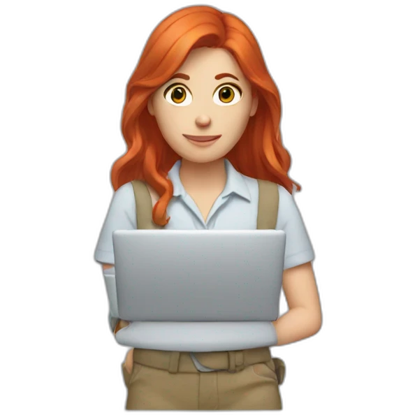 red head working emoji