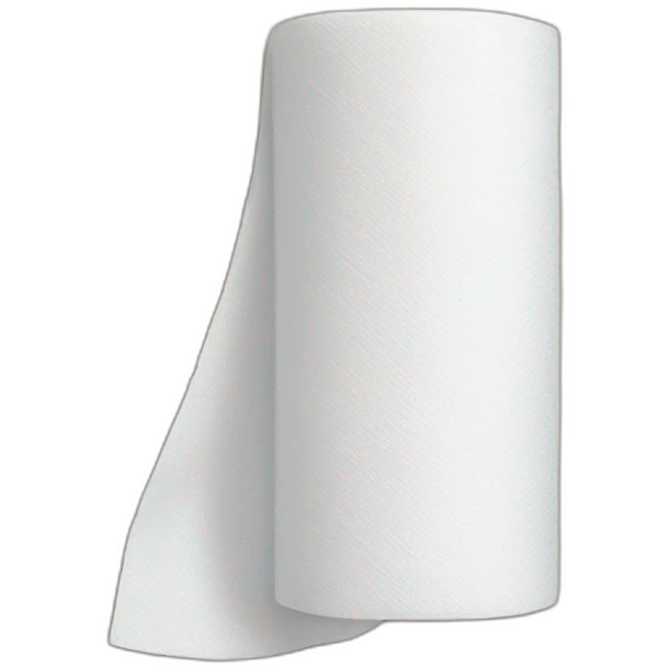 Paper towel + no face emoji