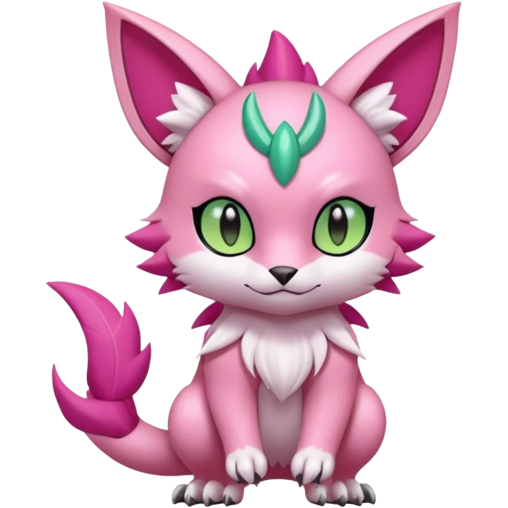 Electro Ivy Rosy Colorful Tropical Exotic Soft Smooth Cute Elegant Realistic Adorable Pretty Beautiful Meicoomon-Gatomon-Liepard-Pokémon-Digimon-Fakémon-fusion-hybrid-creature emoji