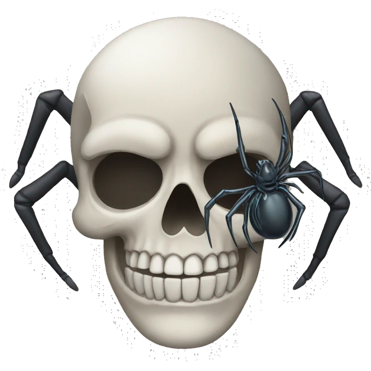 skull with spider emoji