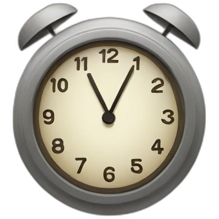 clock with 8 pm marked emoji