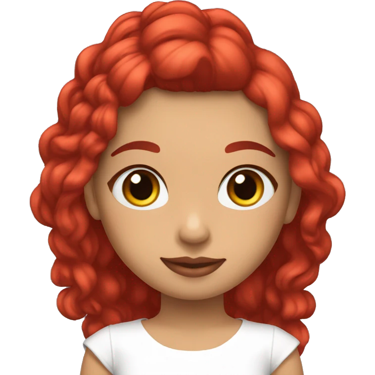 Novia pelo blanco y rojo y lazo en el cabello emoji