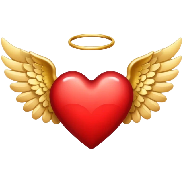 heart with angel wings emoji