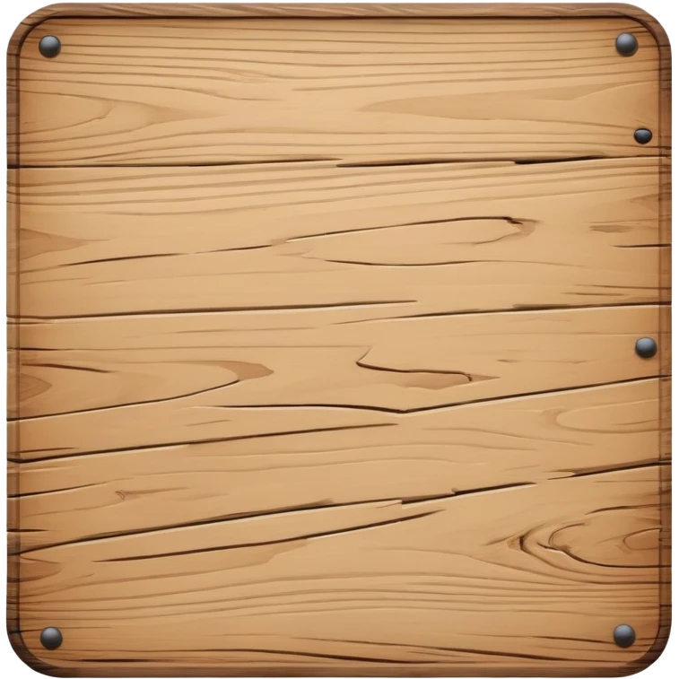 blank wooden sign emoji