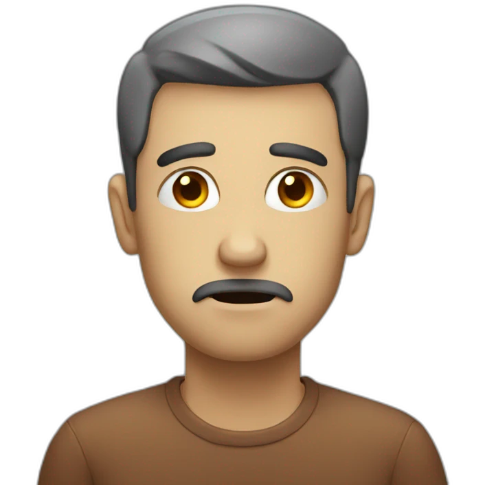 sad man emoji