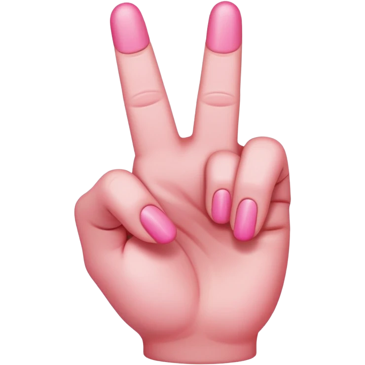 Pink middle finger  emoji