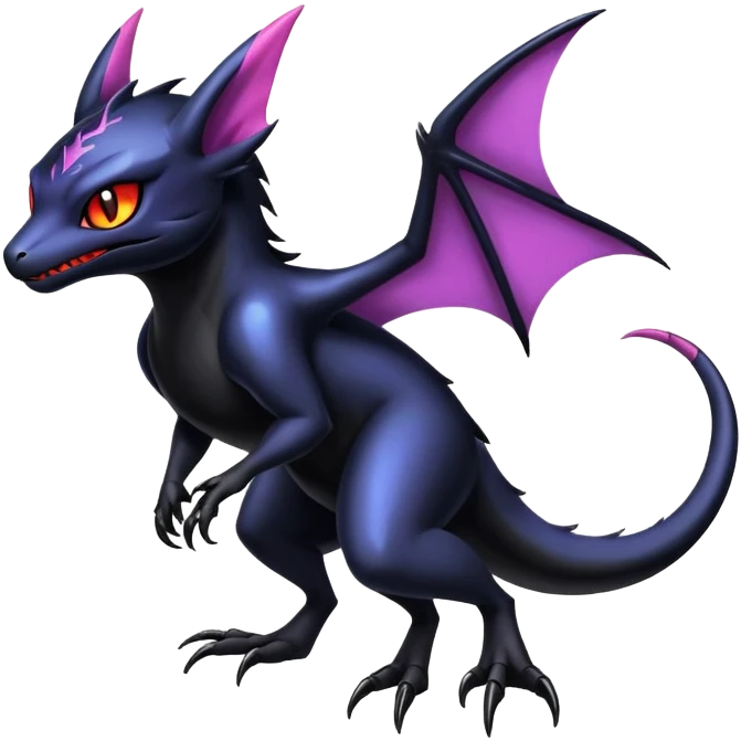 Shiny Epic Badass Gothic Noibat-Salandit-Litten-Hybrid emoji