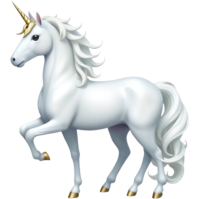 cinematic-beautiful-white-unicorn-full body-emoji,-poised-and-regal,-with-a-slender,-ethereal-form-draped-in-a-pristine-white-color,-a-flowing-mane-and-tail,-and-a-glistening,-spiraled-horn-that-radiates-pure-light,-simplified-yet-sharp-and-majestic, zoomed out to show a majestic unicorn emoji