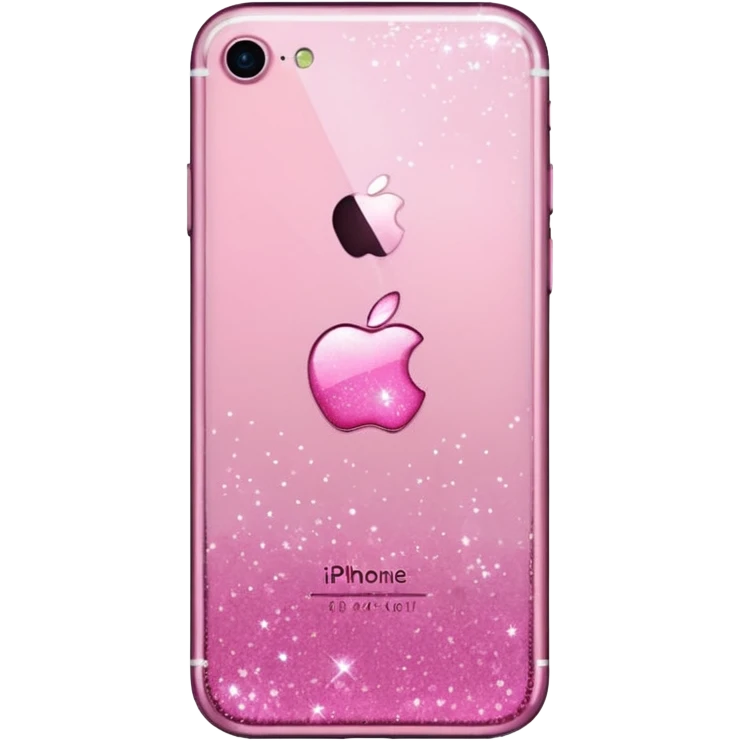 glitter pink iphone emoji