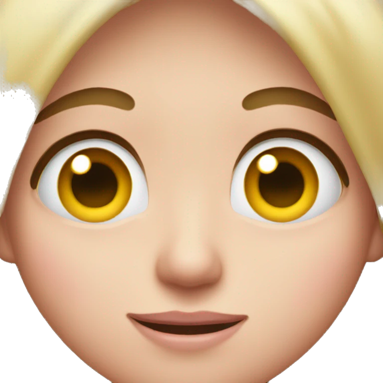 rolling eyes, blushing emoji