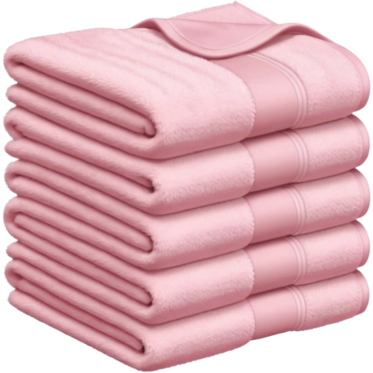 Light pink stacked towels emoji