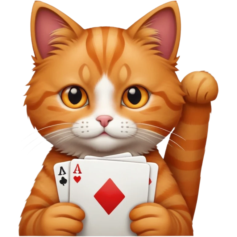 cat playing uno emoji