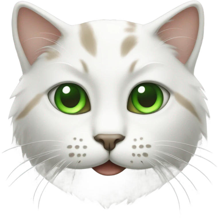This cat but with green eyes emoji