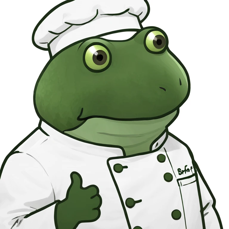 bufo in a chef coat emoji
