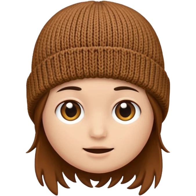 brown beanie emoji