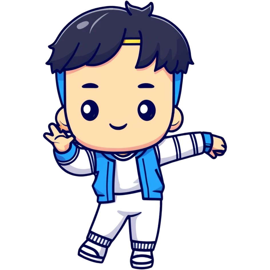 Lee Know from Stray Kids, K-pop dancer emoji