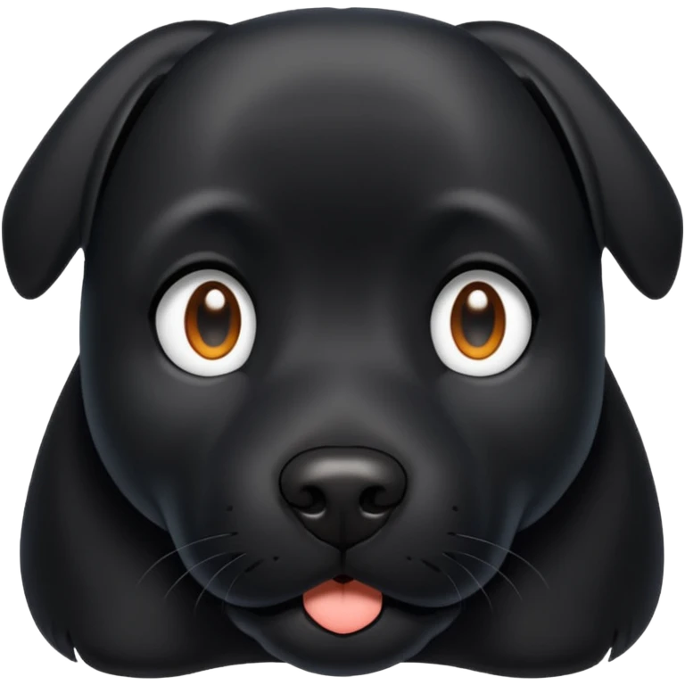 Black dog emoji
