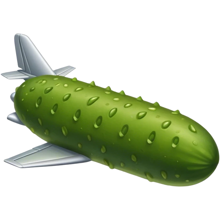 Pickel on a plane emoji