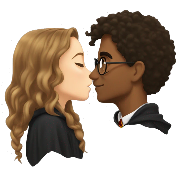 harry potter kissing hermione emoji