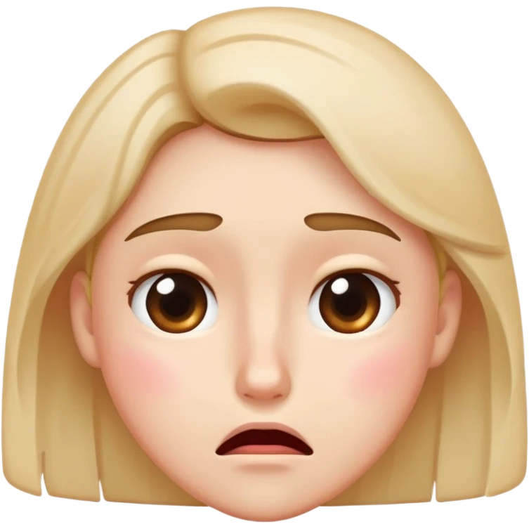 face showing embarrassment, blushing, awkward expression emoji