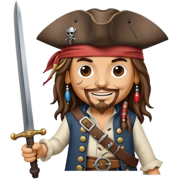 emoji with capitan Jack sparrow  emoji