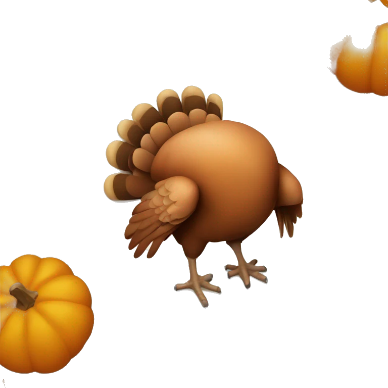 Turkey on thanksgiving  emoji