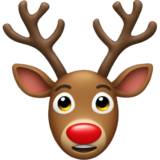 Red Nosed Reindeer emoji