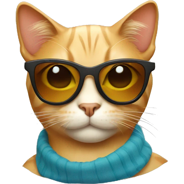Cat with sunglasses emoji