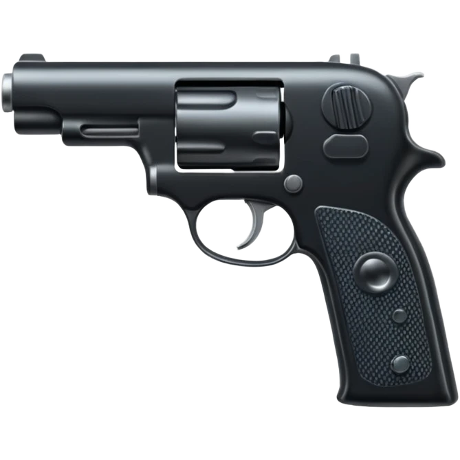 Pistolet noir emoji